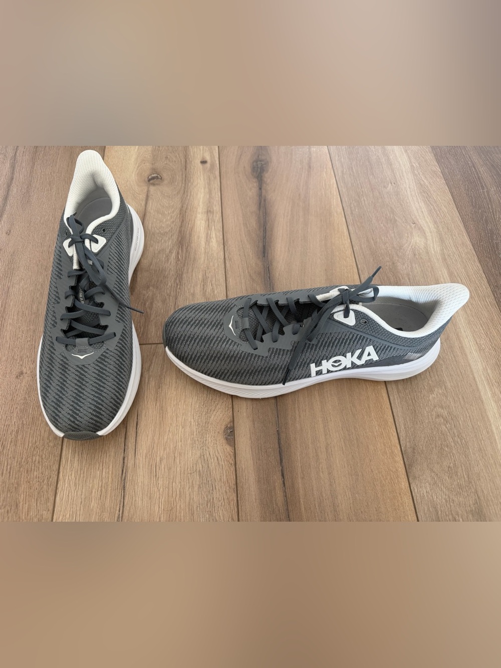 Hoka One One Solimar Running Shoes Mens 14D US Gray Gym Sneaker Low Top